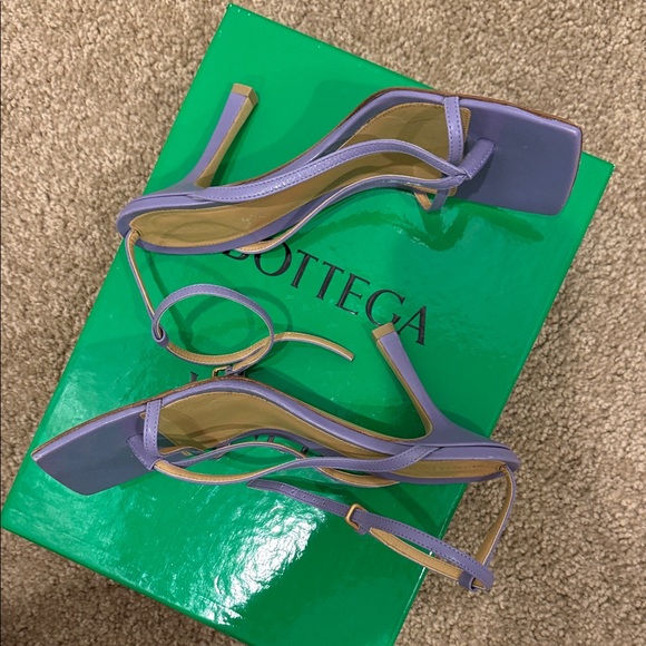 Bottega Veneta Lavender Strappy Heels